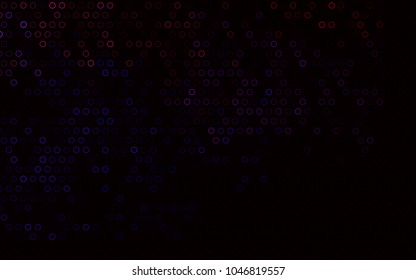 Dark Blue, Red vector  background with bubbles. Glitter abstract illustration with blurred drops of rain. The pattern can be used for beautiful websites.