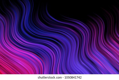 Dark Blue, Red vector background with liquid shapes. Glitter abstract illustration with wry lines. A new texture for your  ad, booklets, leaflets.