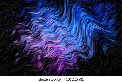 Dark Blue, Red vector background with lava shapes. Colorful abstract illustration with gradient lines. A new texture for your  ad, booklets, leaflets.