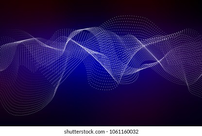 Dark Blue, Red vector background with bubbles. Blurred bubbles on abstract background with colorful gradient. Completely new template for your brand book.