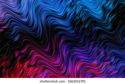 Dark Blue, Red vector background with lava shapes. Blurred geometric sample with gradient bubbles.  A completely new template for your business design.