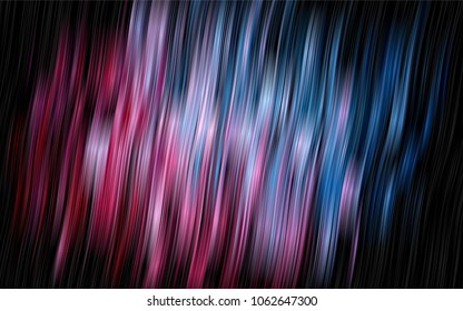 Dark Blue, Red vector background with curved circles. Modern gradient abstract illustration with bandy lines. Textured wave pattern for backgrounds.