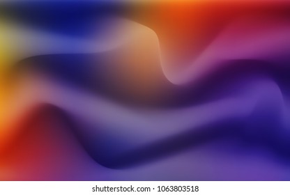 Dark Blue, Red vector background with abstract circles. Colorful abstract illustration with gradient lines. The template for cell phone backgrounds.