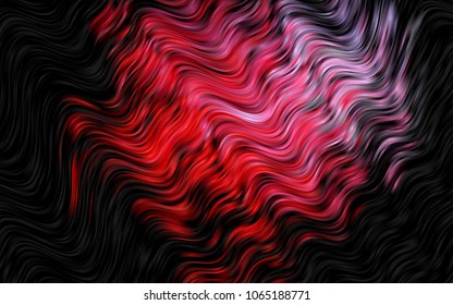 Dark Blue, Red vector background with lamp shapes. A vague circumflex abstract illustration with gradient. The best blurred design for your business.