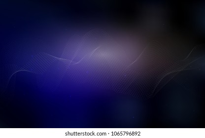 Dark Blue, Red vector background with dots. Illustration with set of shining colorful abstract circles. New design for ad, poster, banner of your website.