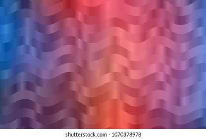 Dark Blue, Red vector background with liquid shapes. Shining crooked illustration in marble style. New composition for your brand book.