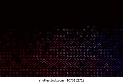Dark Blue, Red vector  background with bubbles. Blurred decorative design in abstract style with bubbles. Completely new template for your brand book.