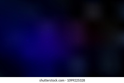 Dark Blue, Red vector background with galaxy stars. Modern abstract illustration with Big Dipper stars. Template for cosmic backgrounds.