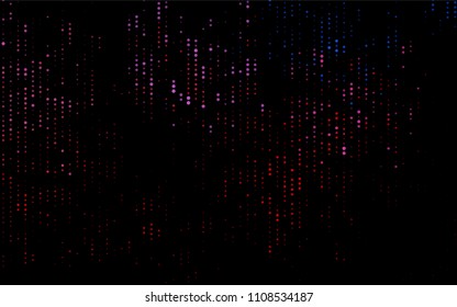Dark Blue, Red vector  background with bubbles. Beautiful colored illustration with blurred circles in nature style. Completely new template for your brand book.