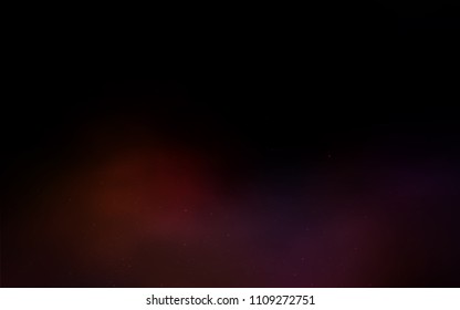Dark Blue, Red vector background with galaxy stars. Blurred decorative design in simple style with galaxy stars. Best design for your ad, poster, banner.