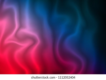 Dark Blue, Red vector background with curved circles. A completely new color illustration in marble style. Marble style for your business design.