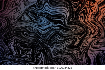 Dark Blue, Red vector background with lamp shapes. Glitter abstract illustration with wry lines. The best blurred design for your business.
