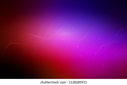 Dark Blue, Red vector background with bubbles. Illustration with set of shining colorful abstract circles. Pattern can be used as texture of water, rain drops.