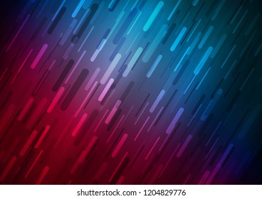 Dark Blue, Red vector background with straight lines. Decorative shining illustration with lines on abstract template. The template can be used as a background.