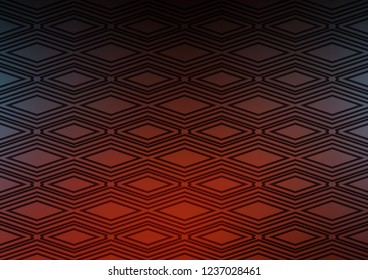 Dark Blue, Red vector background with lines, rhombuses. Colorful decorative design in simple style with lines, rhombuses. Backdrop for TV commercials.