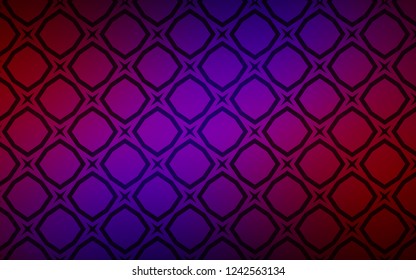 Dark Blue, Red vector background with colored stars. Stars on blurred abstract background with gradient. Pattern for wrapping gifts.
