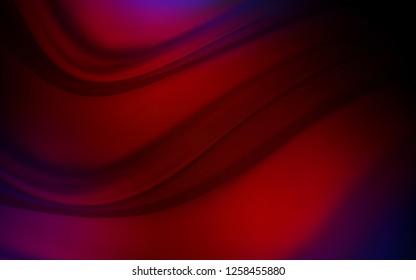 Dark Blue, Red vector background with bent lines. Modern gradient abstract illustration with bandy lines. A completely new template for your business design.