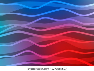 Dark Blue, Red vector background with straight lines. Blurred decorative design in simple style with lines. The pattern can be used as ads, poster, banner for commercial.