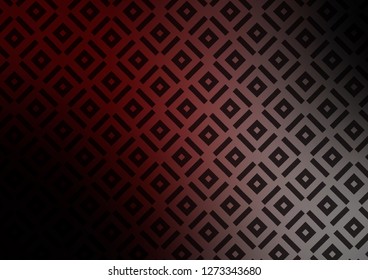 Dark Blue, Red vector background with lines, rhombuses. Colorful illustration with lines, cubes on abstract template. Pattern for websites, landing pages.