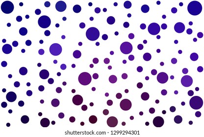 Dark Blue, Red vector  background with bubbles. Beautiful colored illustration with blurred circles in nature style. Design for your business advert.