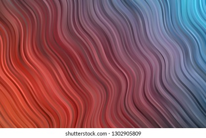Dark Blue, Red vector background with lava shapes. Creative illustration in halftone marble style with gradient. A completely new template for your business design.