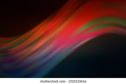 Dark Blue, Red vector background with astronomical stars. Shining colored illustration with bright astronomical stars. Pattern for astronomy websites.