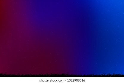 Dark Blue, Red vector background with astronomical stars. Shining colored illustration with bright astronomical stars. Template for cosmic backgrounds.