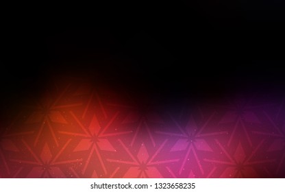 Dark Blue, Red vector background with polygonal style. Illustration with set of colorful triangles. Template for wallpapers.