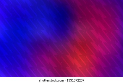 Dark Blue, Red vector background with straight lines. Colorful shining illustration with lines on abstract template. Pattern for your busines websites.