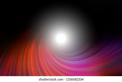 Dark Blue, Red vector background with astronomical stars. Shining illustration with sky stars on abstract template. Pattern for futuristic ad, booklets.