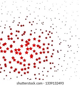 Dark Blue, Red vector background with colorful stars. Modern geometric abstract illustration with stars. Design for your business promotion.