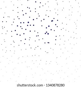 Dark Blue, Red vector background with colorful stars. Modern geometric abstract illustration with stars. Design for your business promotion.