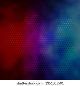 Dark Blue, Red vector background with circles. Abstract illustration with colorful spots in nature style. Pattern for websites, landing pages.