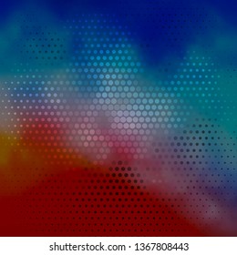 Dark Blue, Red vector background with circles. Abstract decorative design in gradient style with bubbles. Pattern for websites, landing pages.
