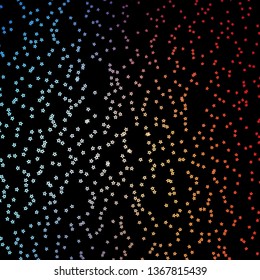 Dark Blue, Red vector background with colorful stars. Colorful illustration with abstract gradient stars. Theme for cell phones.