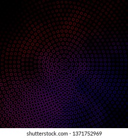 Dark Blue, Red vector background with circles. Abstract colorful disks on simple gradient background. Pattern for business ads.