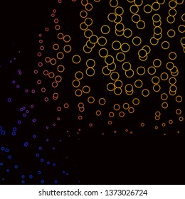 Dark Blue, Red vector background with circles. Abstract decorative design in gradient style with bubbles. Pattern for websites, landing pages.