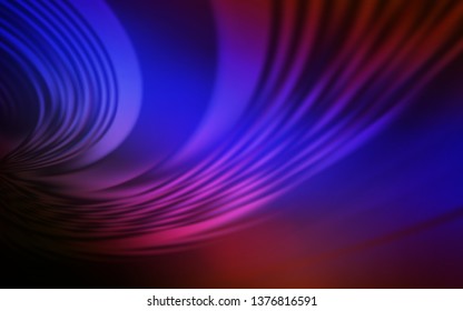 Dark Blue, Red vector background with lines. A sample with colorful lines, shapes. A new texture for your  ad, booklets, leaflets.