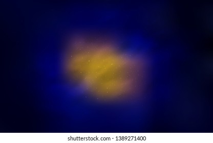 Dark Blue, Red vector background with galaxy stars. Shining illustration with sky stars on abstract template. Smart design for your business advert.