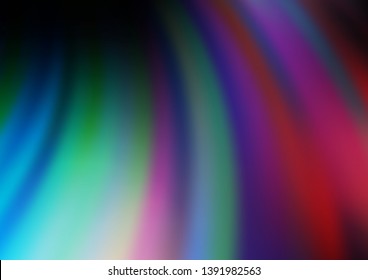 Dark Blue, Red vector background with lava shapes. Colorful abstract illustration with gradient lines. The template for cell phone backgrounds.