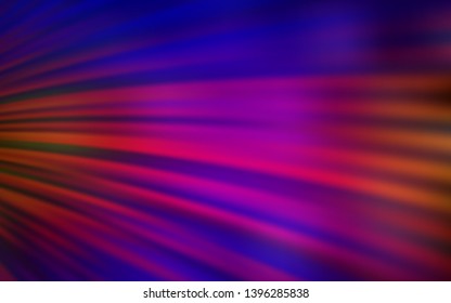 Dark Blue, Red vector background with lines. Modern gradient abstract illustration with bandy lines. Template for cell phone screens.