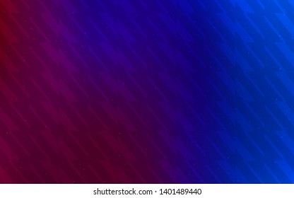 Dark Blue, Red vector background with stright stripes. Modern geometrical abstract illustration with Lines. Template for your beautiful backgrounds.