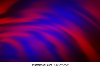 Dark Blue, Red vector background with wry lines. Glitter abstract illustration with wry lines. A new texture for your  ad, booklets, leaflets.