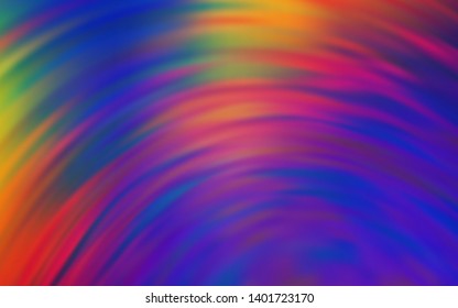 Dark Blue, Red vector background with bent lines. Modern gradient abstract illustration with bandy lines. New composition for your brand book.
