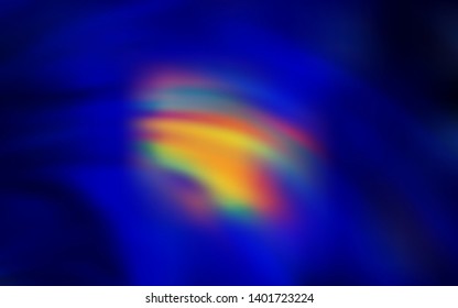Dark Blue, Red vector background with wry lines. A shining illustration, which consists of curved lines. The best colorful design for your business.