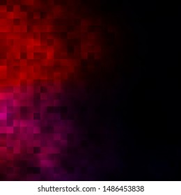 Dark Blue, Red vector background in polygonal style. Abstract gradient illustration with rectangles. Design for your business promotion.