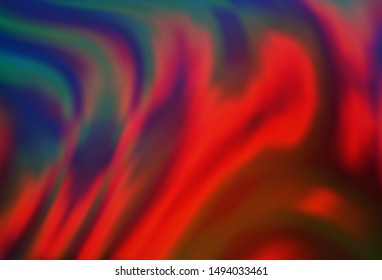 Dark Blue, Red vector background with bubble shapes. Geometric illustration in marble style with gradient.  Marble style for your business design.