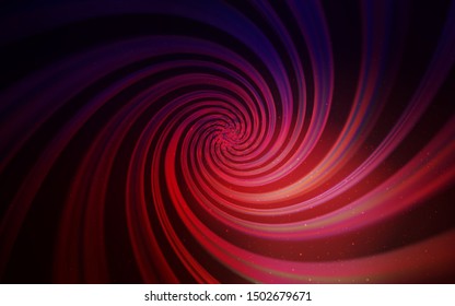 Dark Blue, Red vector background with astronomical stars. Space stars on blurred abstract background with gradient. Pattern for futuristic ad, booklets.