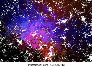 Dark Blue, Red vector background with curved lines. Glitter abstract illustration with wry lines. A new texture for your  ad, booklets, leaflets.
