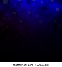 Dark Blue, Red vector background with bubbles. Abstract illustration with colorful spots in nature style. Pattern for wallpapers, curtains.